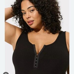 Torrid Hook and Eye Henley Tank